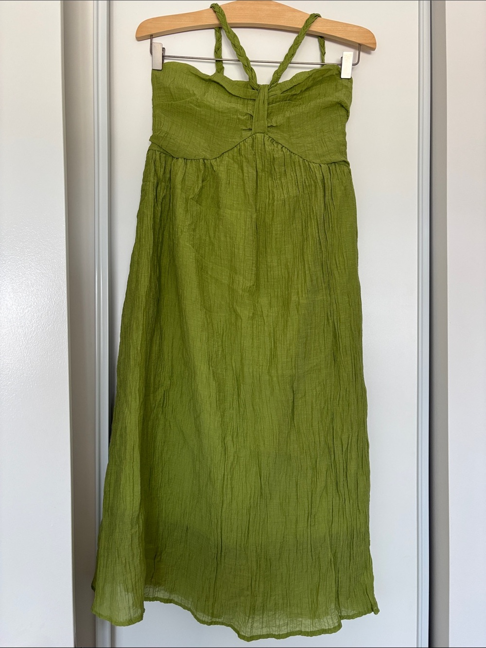 Gorgeous Olive Green Sleeveless Dress